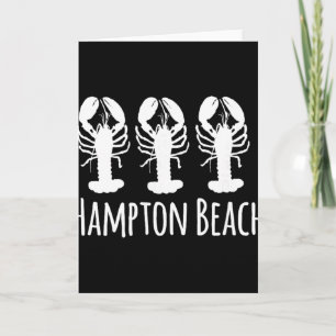 Hampton Beach New Hampshire Lobster Nautical Coast Card