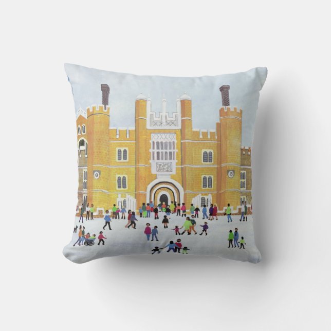 Hampton Court Front 1991 Throw Pillow (Front)