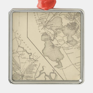 Hampton Falls, Auburn Metal Ornament