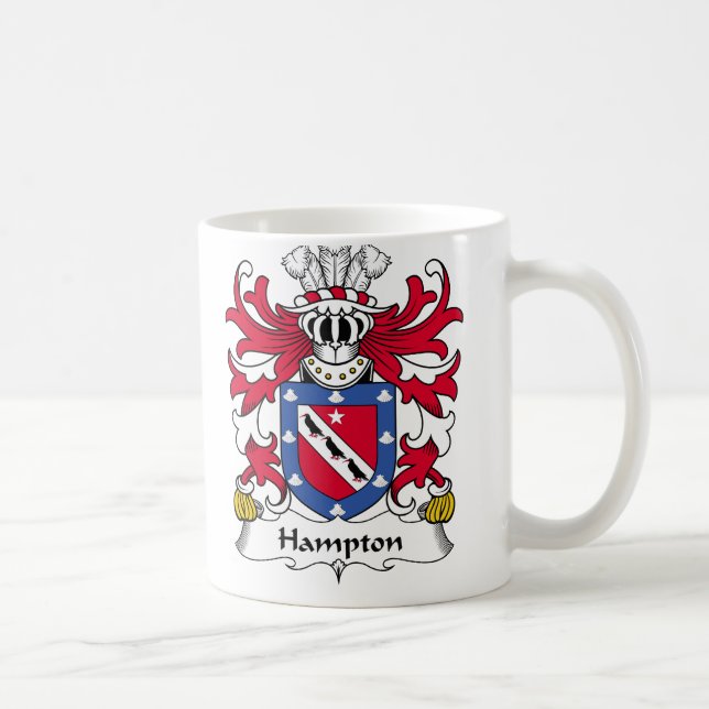 Hampton Family Crest Coffee Mug (Right)