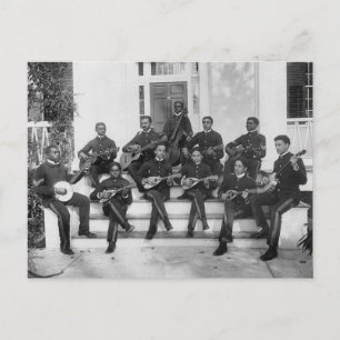 Hampton Institute Musicians, 1890s Postcard