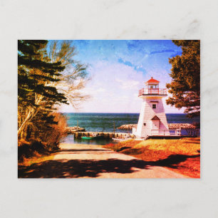 Hampton Lighthouse Bridgetown Nova Scotia Canada Postcard
