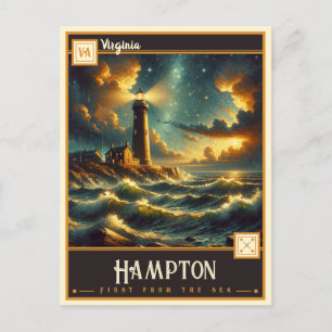 Hampton, Virginia Vintage Postcard