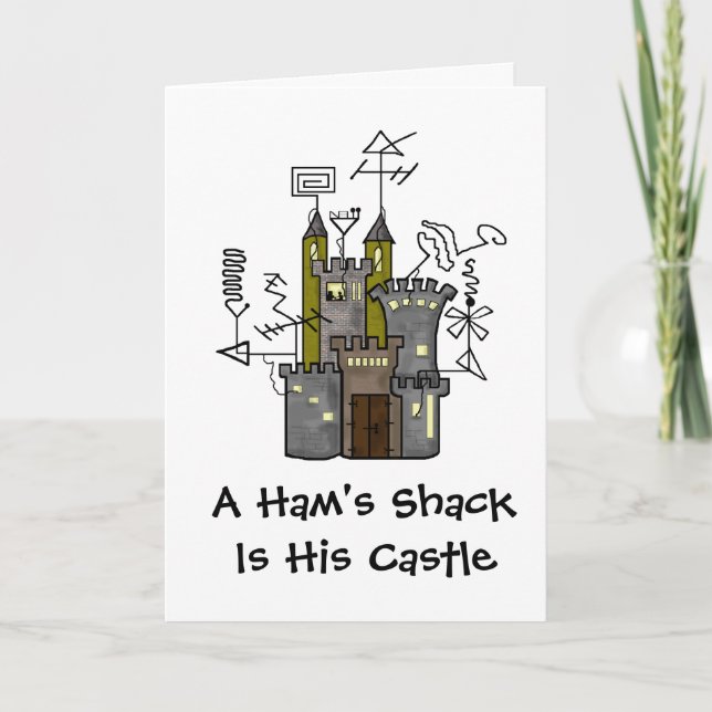 Ham's Castle Shack Greeting Card   Customize It! (Front)