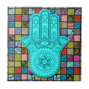 Hamsa Alef Tile