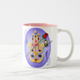 Hamsa and Flowers Mugs
