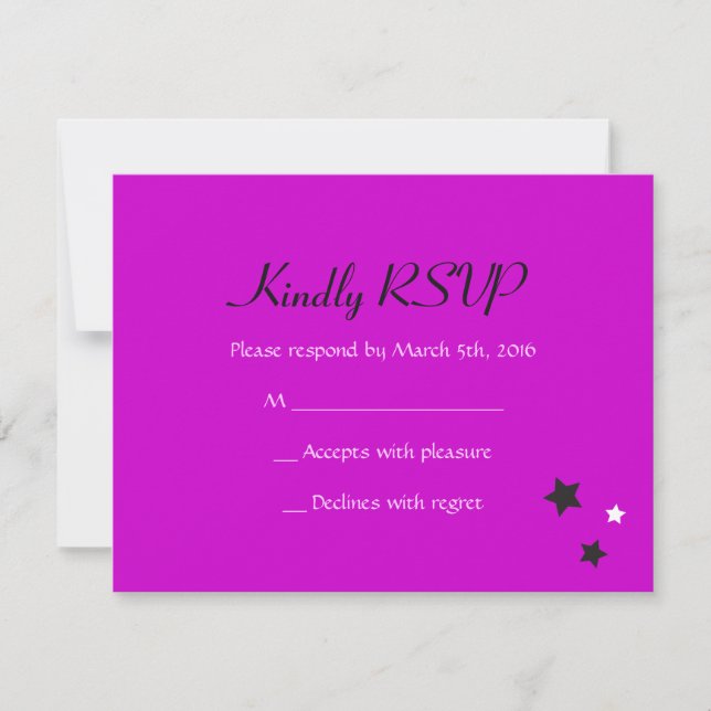 HAMSA BEAUTY Bat mitzvah - Carte de réponse (Devant)