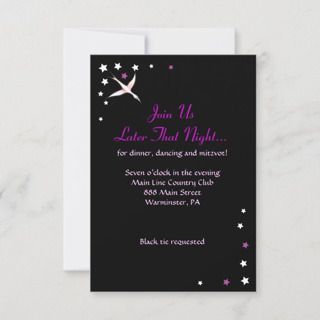 HAMSA BEAUTY Bat Mitzvah Invitation (Front)