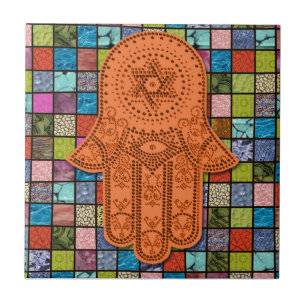 Hamsa Beit Tile