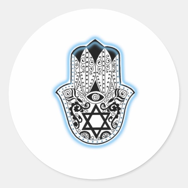 Hamsa Classic Round Sticker (Front)