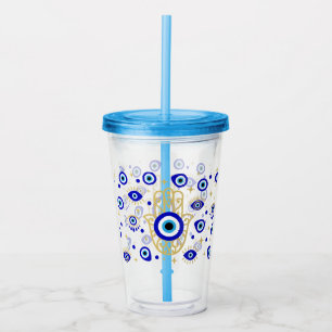 Hamsa Evil Eye   Acrylic Tumbler
