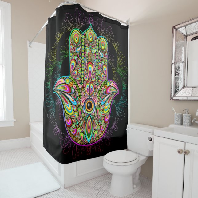 Hamsa Fatma Hand Psychedelic Art (In Situ)