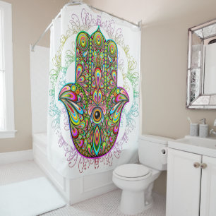 Hamsa Fatma Hand Psychedelic Art