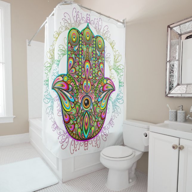 Hamsa Fatma Hand Psychedelic Art (In Situ)