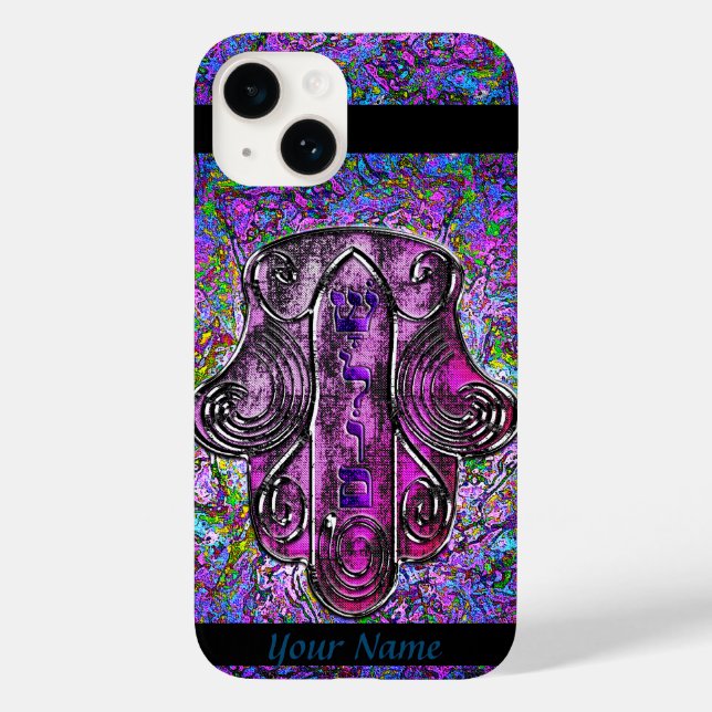 Hamsa Fusion (Personalized) Case-Mate iPhone Case (Back)