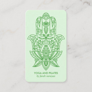 Hamsa Green Wellness spa massage yoga holistic Business Card