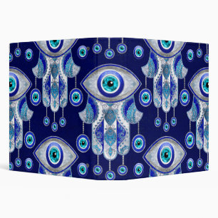 Hamsa Hand -Evil Eye Pattern Binder