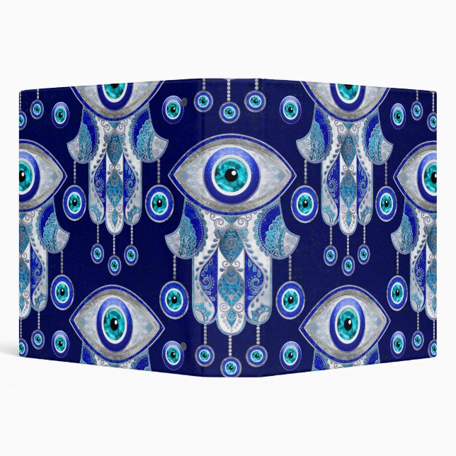 Hamsa Hand -Evil Eye Pattern Binder (Background)
