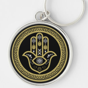 Hamsa Hand Evil Eye Protection Keychain