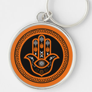 Hamsa Hand Evil Eye Protection Keychain