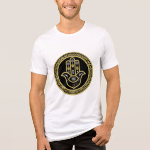 Hamsa Hand Evil Eye Protection Tri-Blend Shirt
