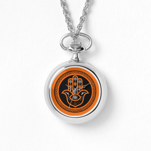 Hamsa Hand Evil Eye Protection Watch (Front)
