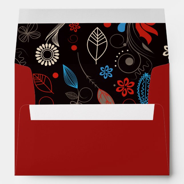 HAMSA HAND Jewish Wedding Pre-Addressed Envelope (Back (Bottom))