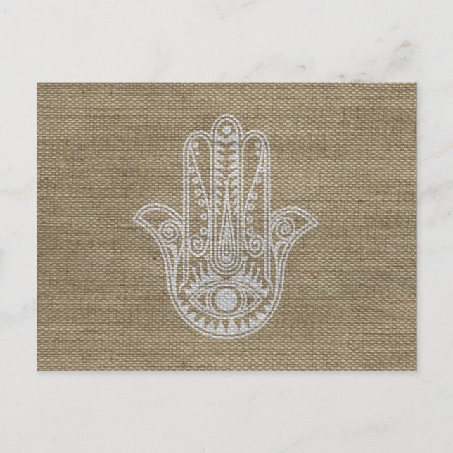 HAMSA Hand of Fatima symbol amulet Postcard (Front)