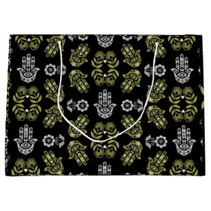 Hamsa Hand Protection Art Large Gift Bag