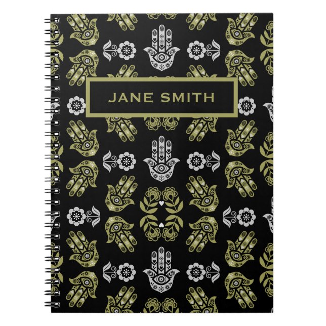 Hamsa Hand Protection Art Notebook (Front)