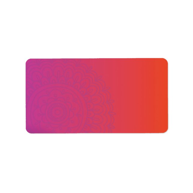 HAMSA HAND Red Orange Print your own labels (Front)