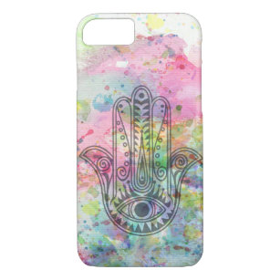 HAMSA Hand Symbol Colourful Watercolor Case-Mate iPhone Case
