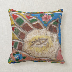 Hamsa Hand Throw Pillow