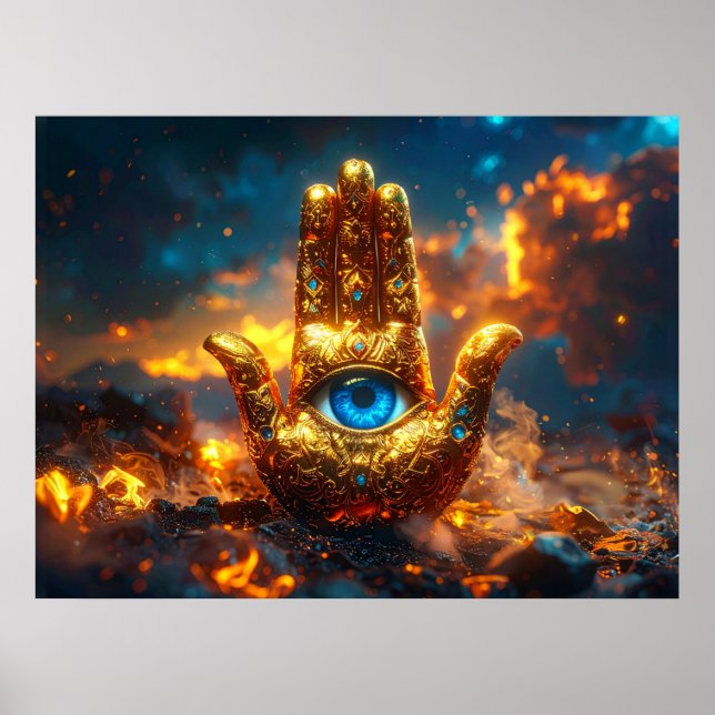 HAMSA HAND - ZEN BUDDHISM POSTER (Front)