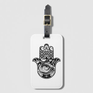 Hamsa Hand Zendoodle Luggage Tag