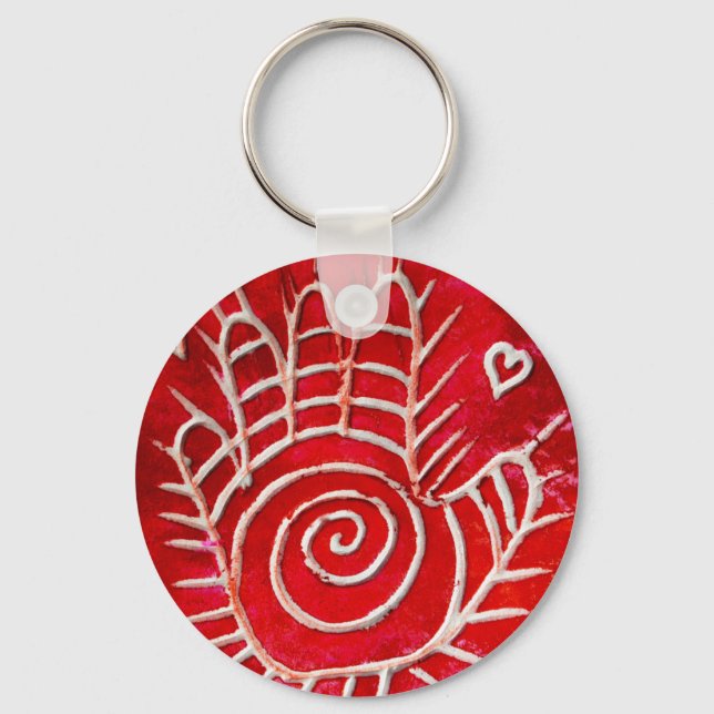Hamsa / Healing Hand / Hand of Fatima Keychain (Front)