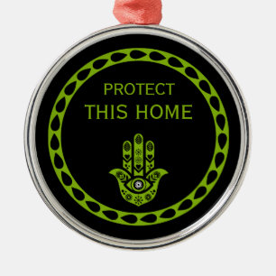 Hamsa Home Blessing New Home Metal Ornament