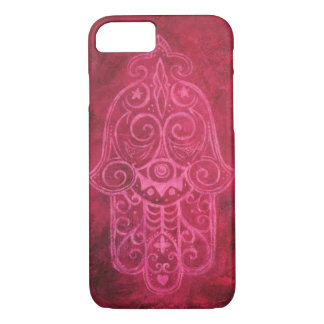 Hamsa in Magenta iPhone 8/7 Case