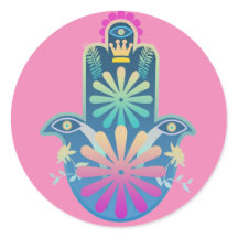 Hamsa juif, Stickers
