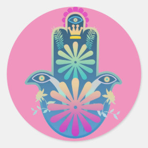 Hamsa juif, Stickers
