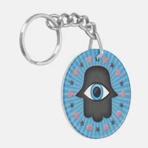 hamsa khamsa Eye in hand of the goddess Keychain