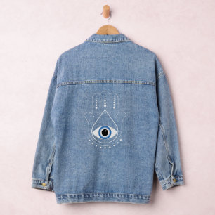 Hamsa main Grec mal Oeil bleu