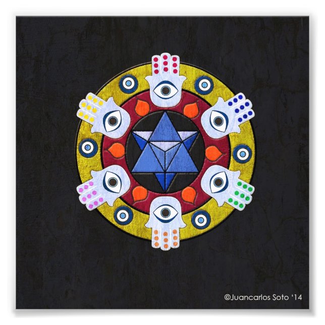 Hamsa Mandala Photo Print (Front)