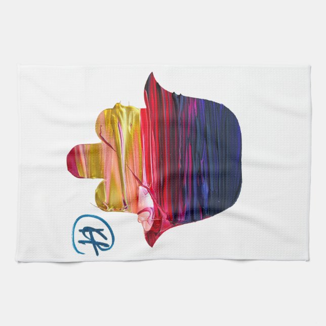 Hamsa Studio Art Kitchen Towel (Horizontal)