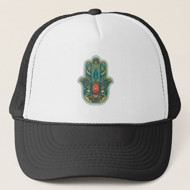 Hamsa Trucker Hat (Front)