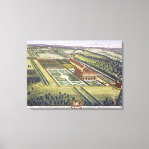 Hamstead Marshall in the county of Berkshire engra Canvas Print