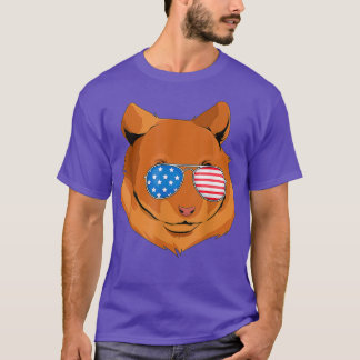 Hamster 4th of July American USA Patriotic Gift T-Shirt