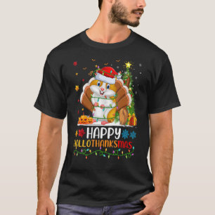 Hamster Animal Happy Hamster Hellothanksmas T-Shirt