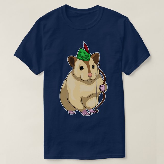 Hamster Archer Bow 1 T-Shirt (Design Front)