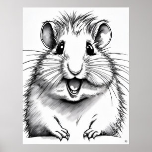 Hamster Art Print